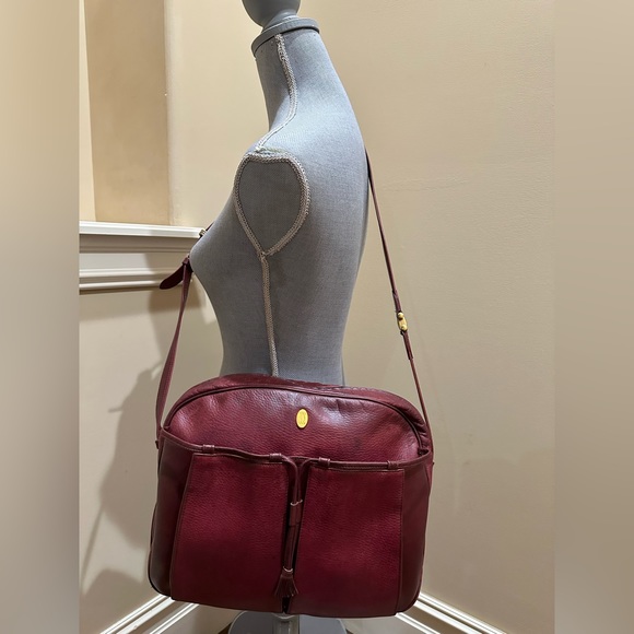 Cartier Bourdeax Pebbled Leather Large Crossbody Bag - Picture 10 of 10